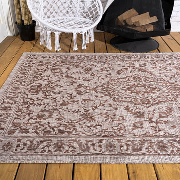 Jerash Ornate Medallion Indoor/outdoor Area Rug